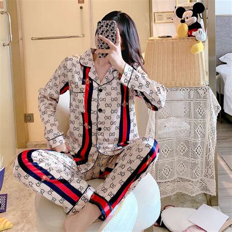 gucci print pajamas|More.